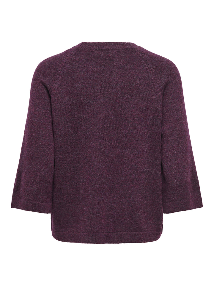 ONLSIMONI 3/4 PULLOVER KNT NOOS, Mauve Wine/MELANGE 294415001 Bild 2