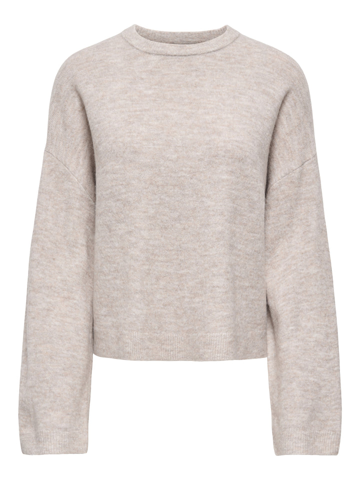 ONLSIMONI L/S O-NECK PULLOVER KNT N, Pumice Stone/MELANGE 189959001 Bild 1