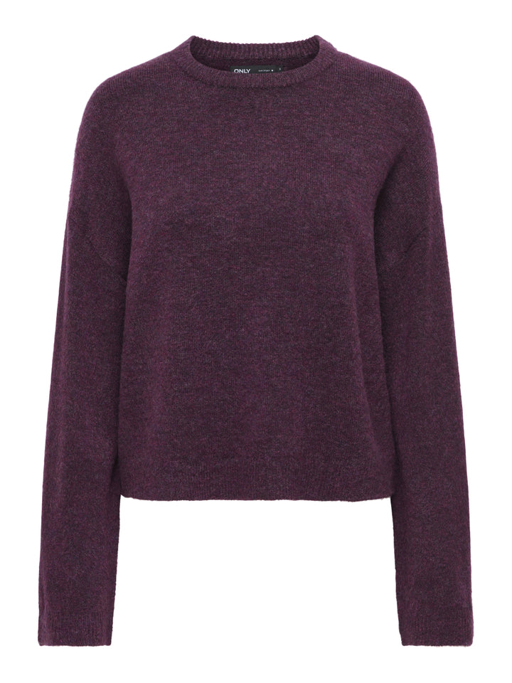 ONLSIMONI L/S O-NECK PULLOVER KNT N, Mauve Wine/MELANGE 294415001 Bild 1