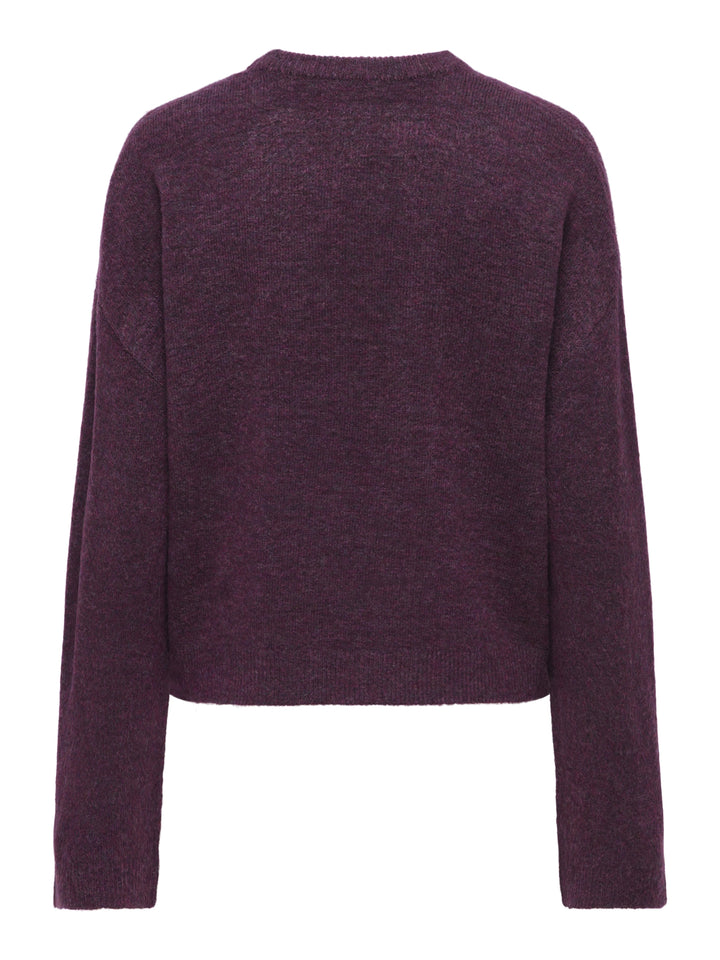 ONLSIMONI L/S O-NECK PULLOVER KNT N, Mauve Wine/MELANGE 294415001 Bild 2