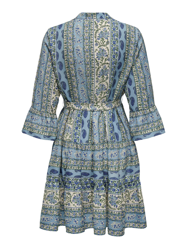 ONLSINA LIFE 3/4 SHORT DRESS NOOS W, Cloud Dancer/SINA PAISLEY 177922001 Bild 2