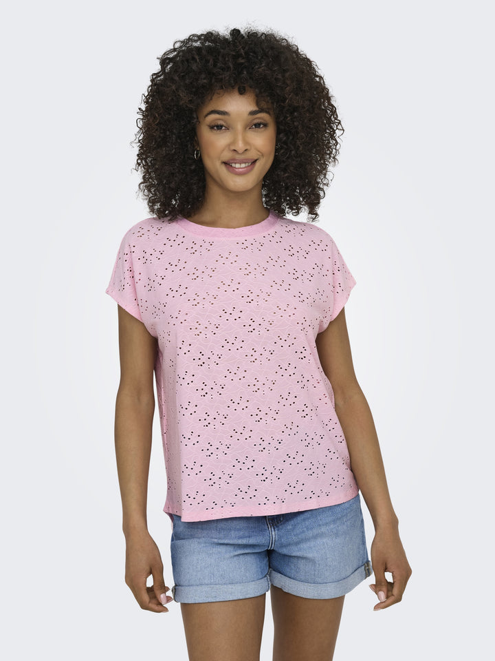ONLSMILLA S/S TOP JRS NOOS, Roseate Spoonbill 234475 Bild 4