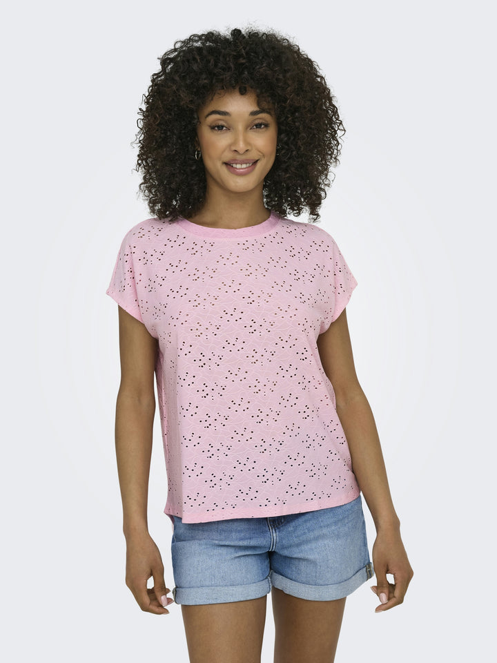 ONLSMILLA S/S TOP JRS NOOS, Roseate Spoonbill 234475 Bild 4