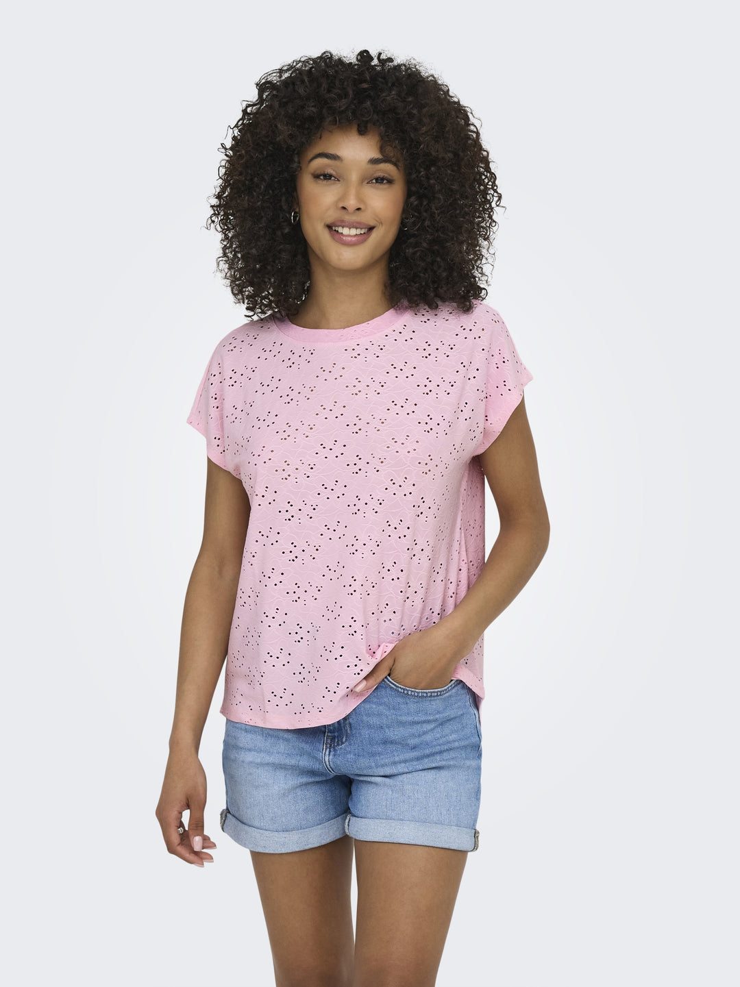 ONLSMILLA S/S TOP JRS NOOS, Roseate Spoonbill 234475 Bild 5