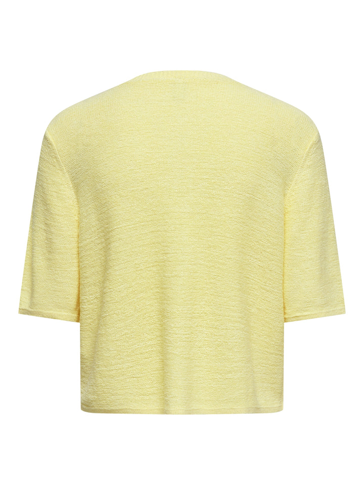 ONLSUNNY 2/4 O-NECK CARDIGAN NCA KN, Lemon Meringue/Dtm Button 278456001 Bild 2