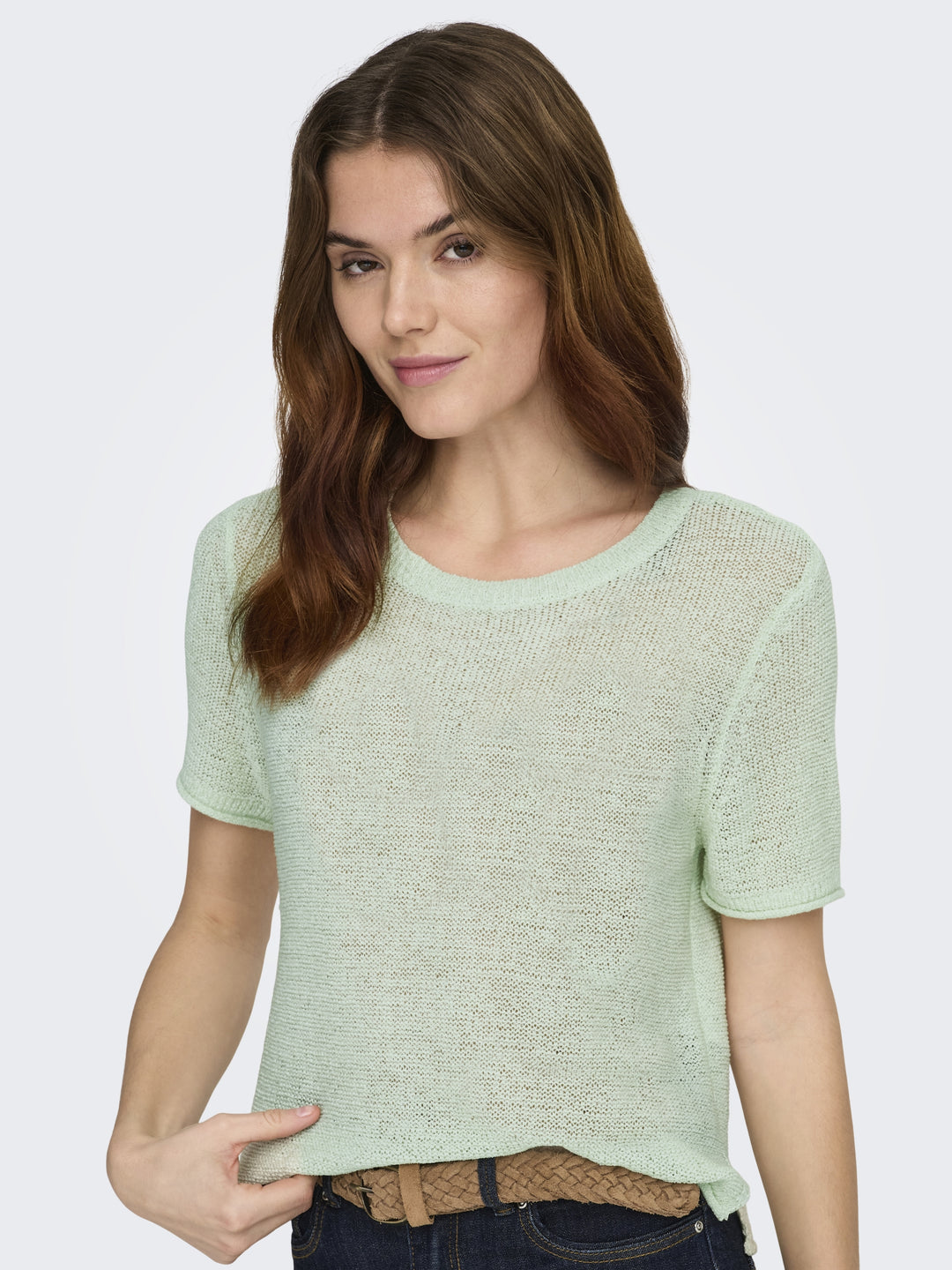 ONLSUNNY S/S PULLOVER KNT NOOS, Green Lily 202570 Bild 7