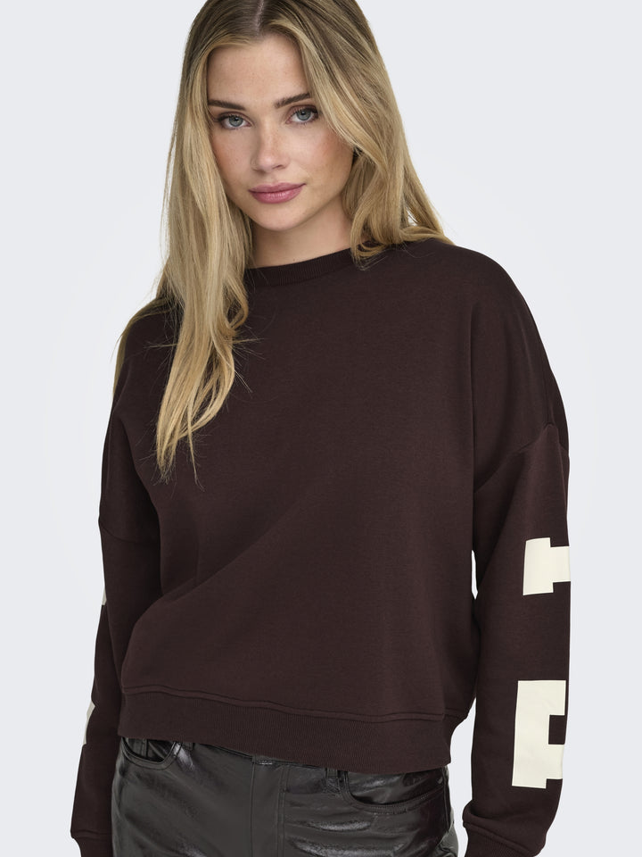 ONLSWEAT L/S BACK/SLEEVE PRINT SWT, Vineyard Wine/BIRCH FLORIDA PRINT 187242004 Bild 7