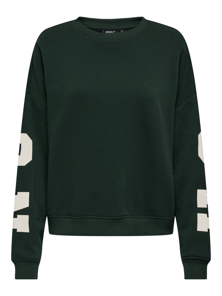 ONLSWEAT L/S BACK/SLEEVE PRINT SWT, Scarab/BIRCH HOUSTON PRINT 201830003 Bild 1