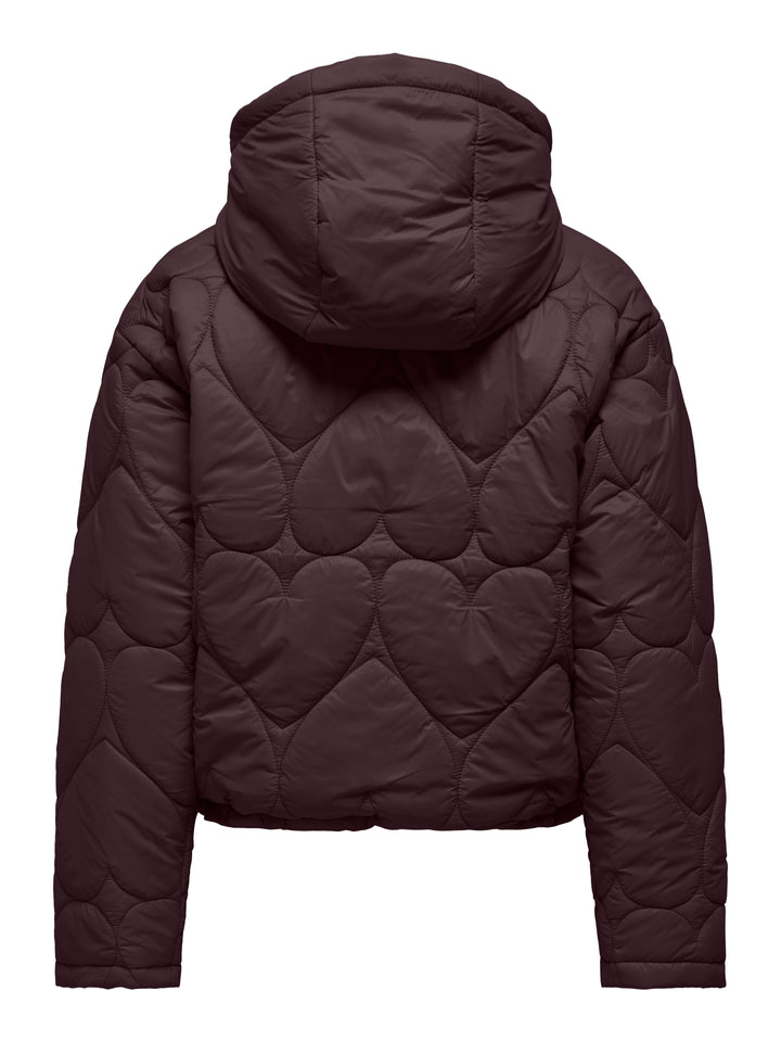 ONLTAHIA LW HEART HOOD JACKET CC OT, Fudge 184723 Bild 2