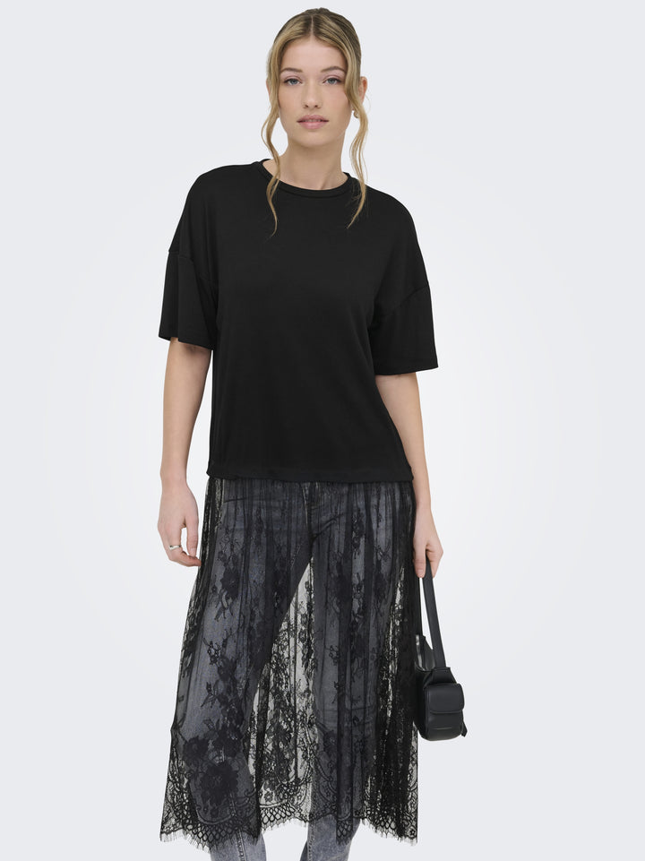 ONLTAHLIA S/S LACE DRESS TOP JRS, Black/Dtm lace 177911001 Bild 6