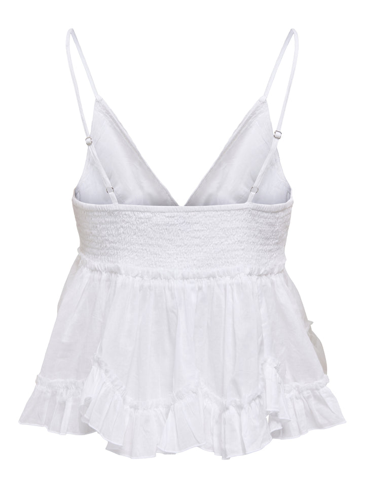 ONLTARIA STRAP EMB TOP WVN, Bright White 190858 Bild 2