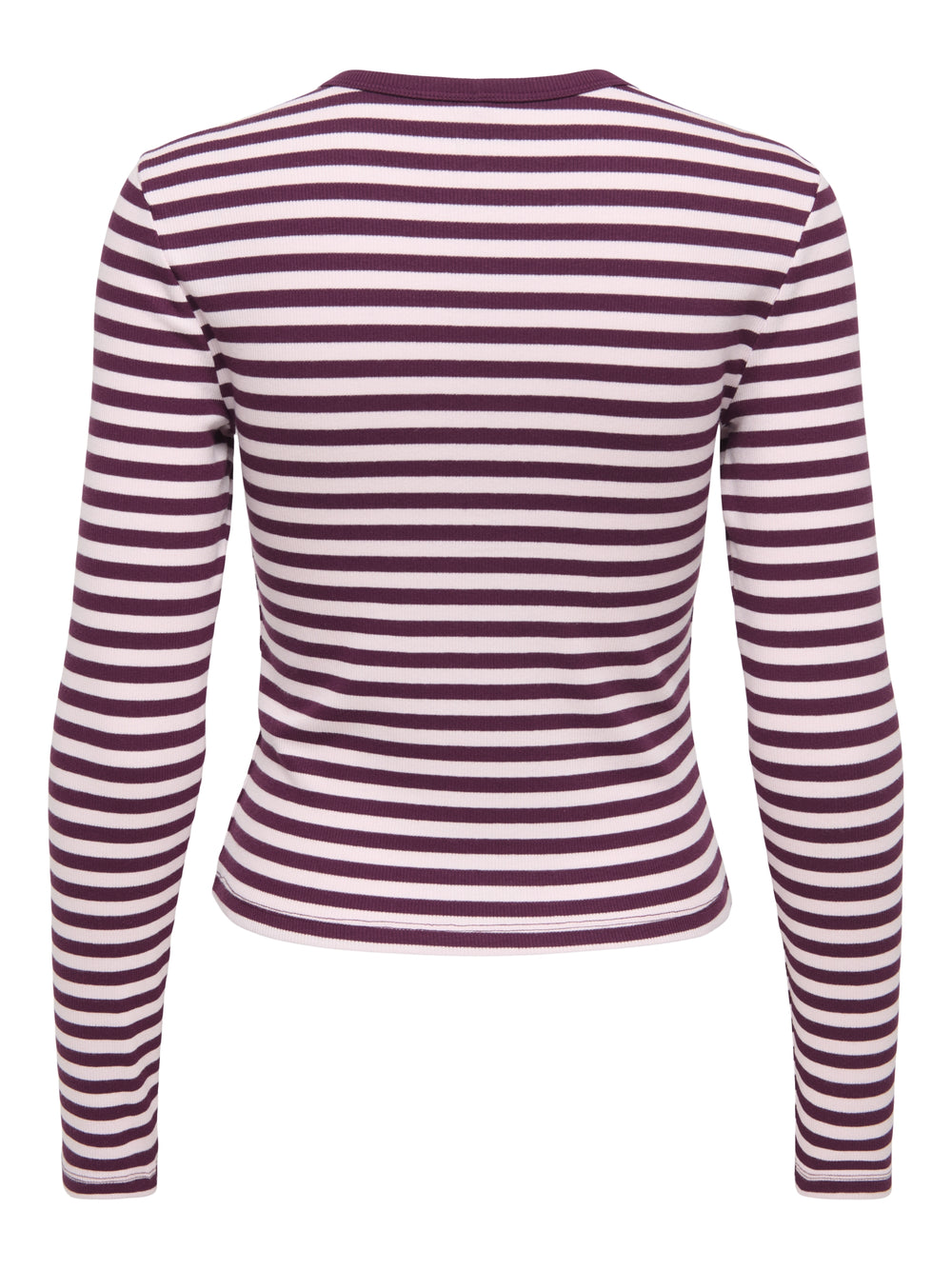 ONLVAL L/S O-NECK STRIPE TOP JRS, Fig/Pale lilac (mette) + emb. heart 177912002 Bild 2