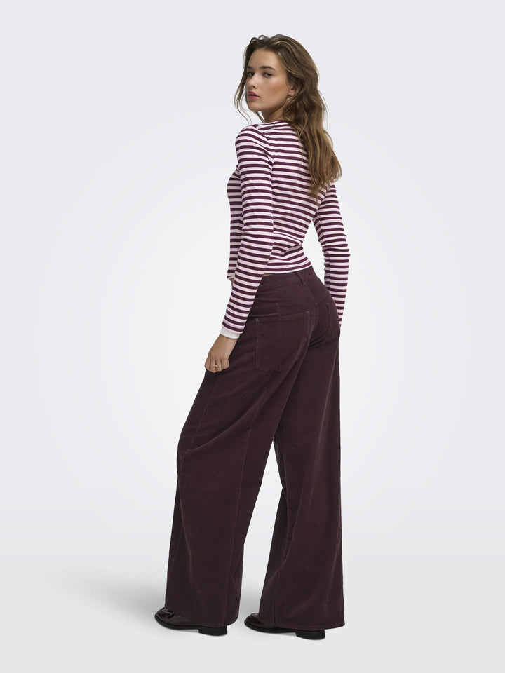 ONLVAL L/S O-NECK STRIPE TOP JRS, Fig/Pale lilac (mette) + emb. heart 177912002 Bild 5