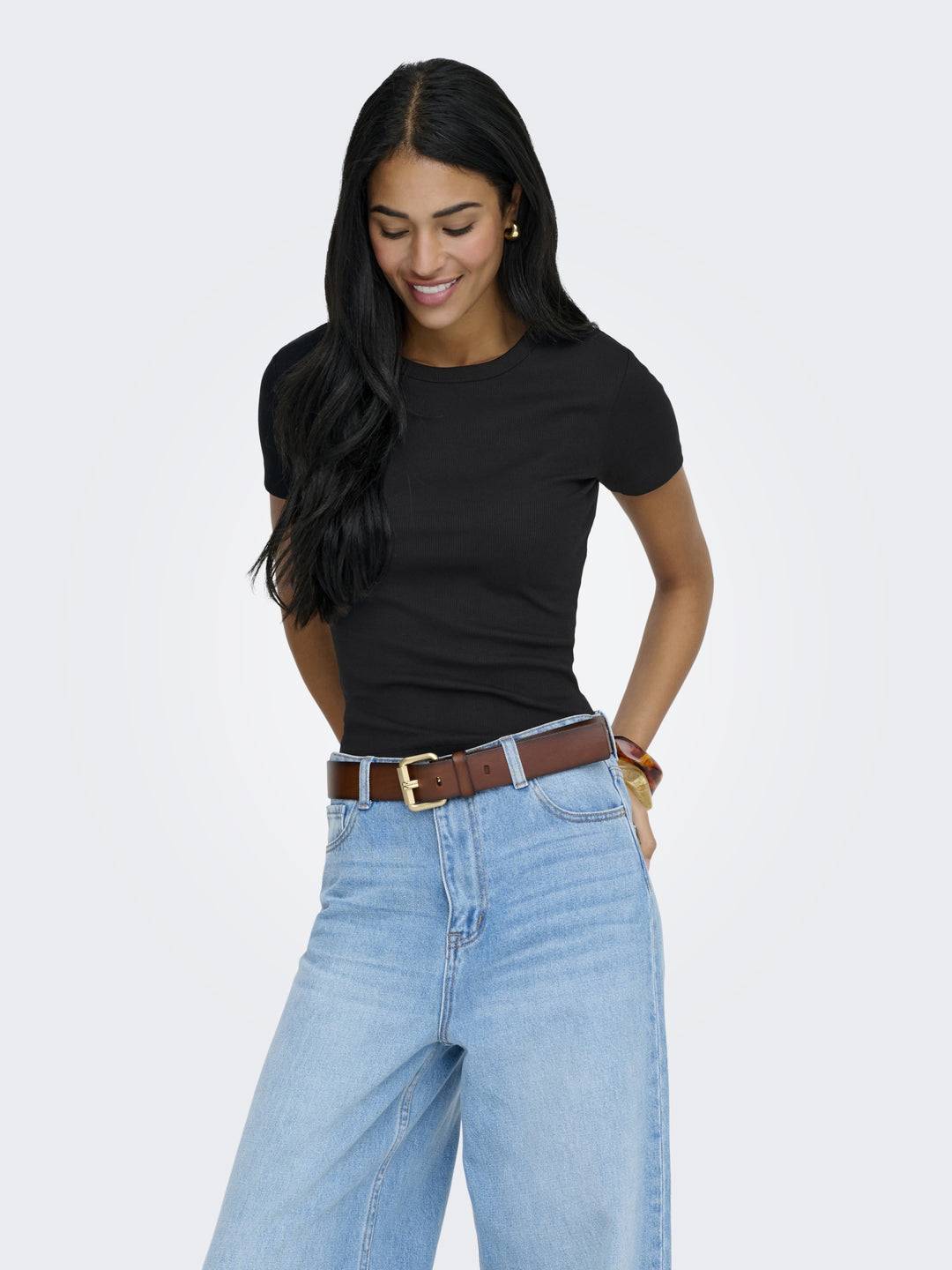 ONLVAL S/S O-NECK TOP JRS, Black 177911 Bild 3