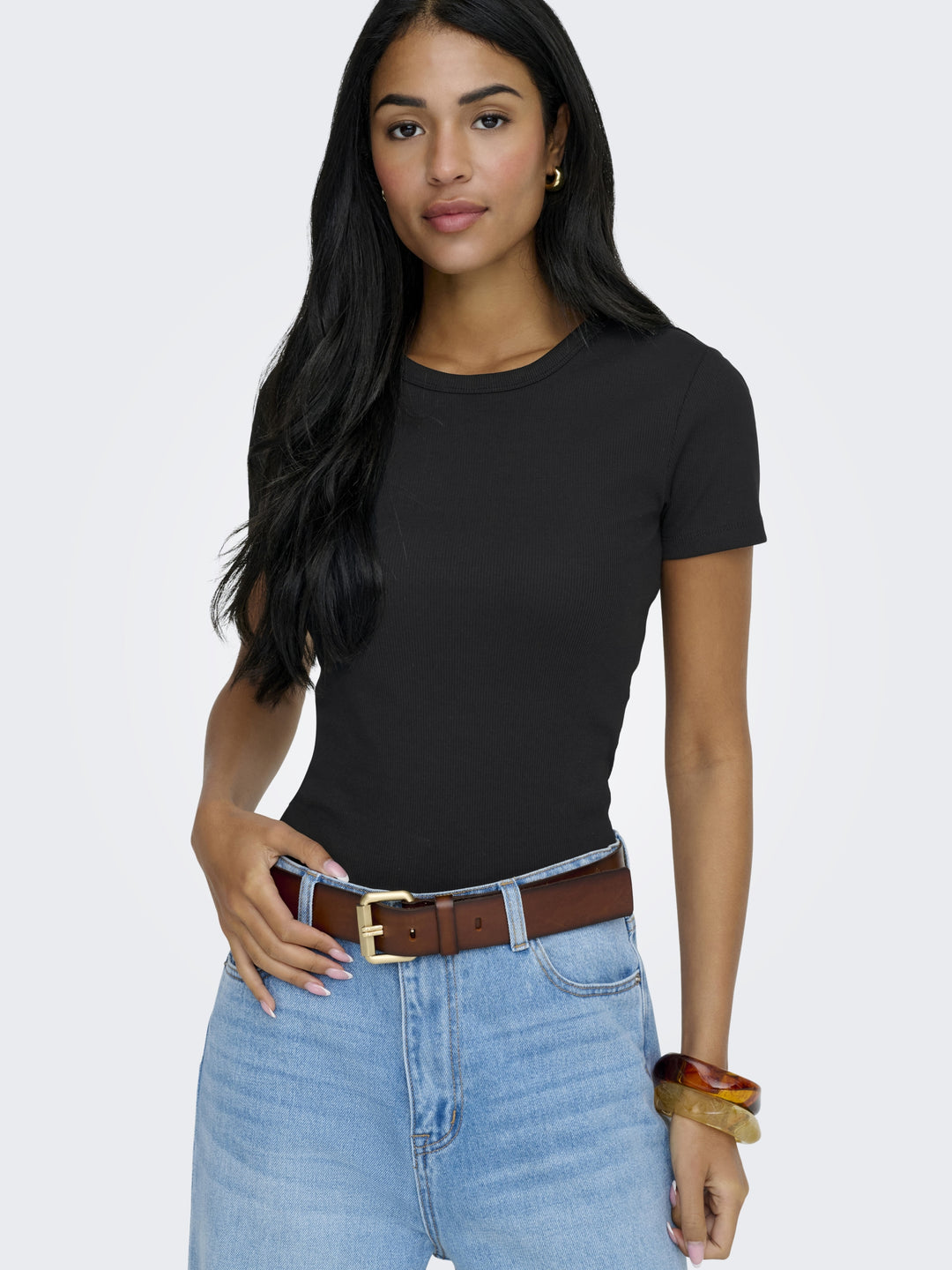 ONLVAL S/S O-NECK TOP JRS, Black 177911 Bild 6