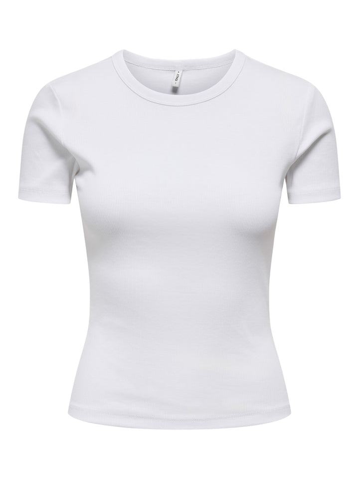ONLVAL S/S O-NECK TOP JRS, Bright White 190858 Bild 1