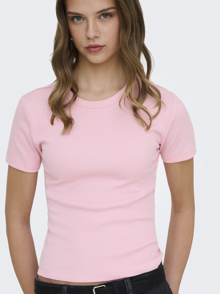 ONLVAL S/S O-NECK TOP JRS, Romance Rose 305041 Bild 3