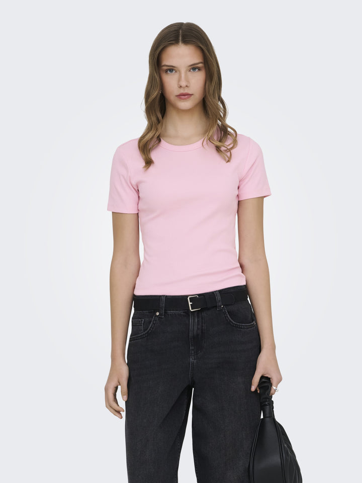 ONLVAL S/S O-NECK TOP JRS, Romance Rose 305041 Bild 4