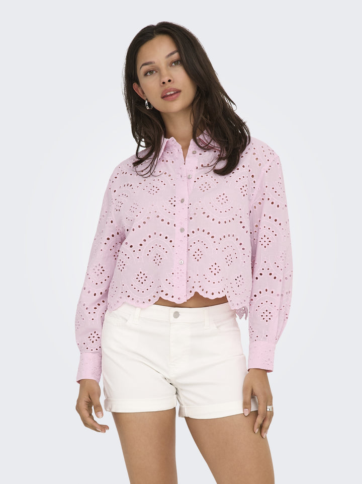 ONLVALAIS L/S SHIRT WVN NOOS, Pink Lady 222912 Bild 3