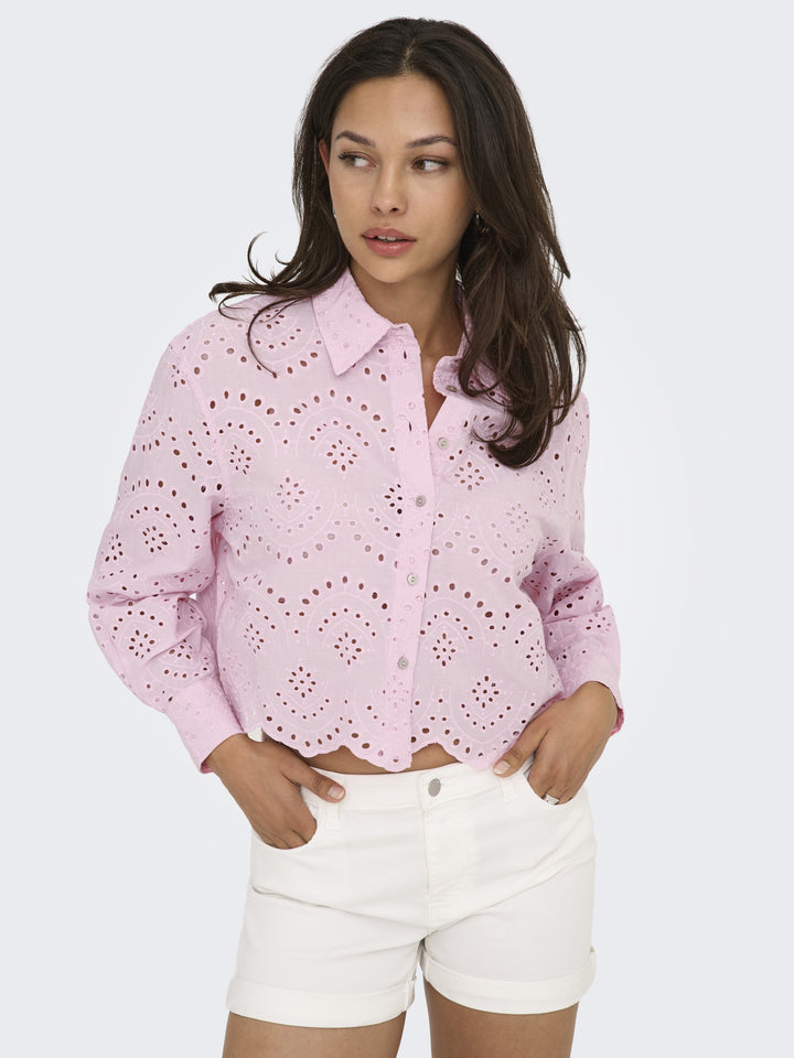 ONLVALAIS L/S SHIRT WVN NOOS, Pink Lady 222912 Bild 6