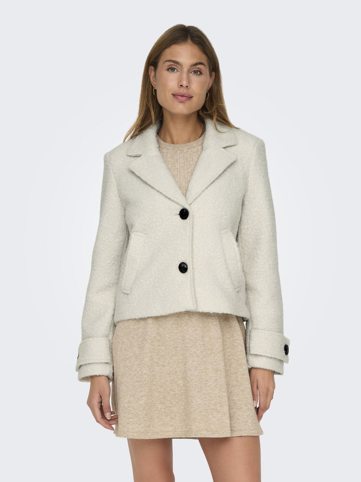 ONLVALERIA BOUCLE SHORT COAT OTW, Pumice Stone 189959 Bild 3