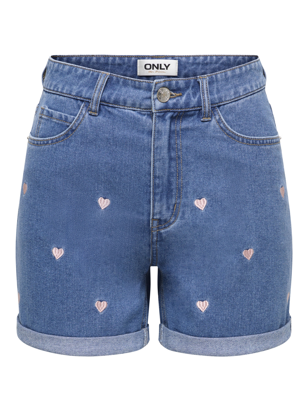ONLVEGA HW EMBROIDERY DNM SHORTS GU, Medium Blue Denim 179695 Bild 1