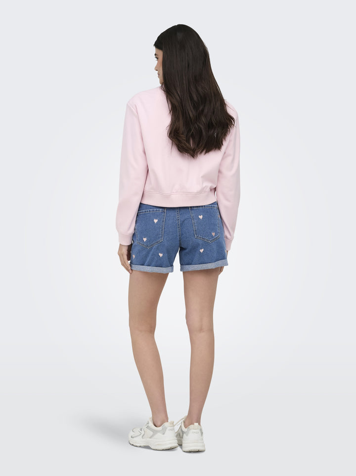 ONLVEGA HW EMBROIDERY DNM SHORTS GU, Medium Blue Denim 179695 Bild 5