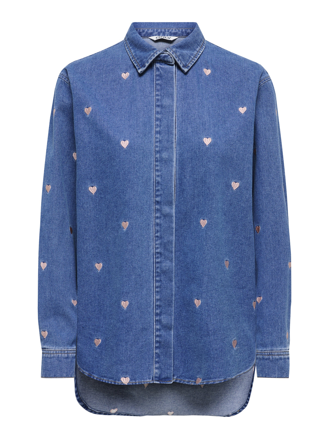 ONLVERA LS HEART DNM SHIRT GUA, Medium Blue Denim 179695 Bild 1