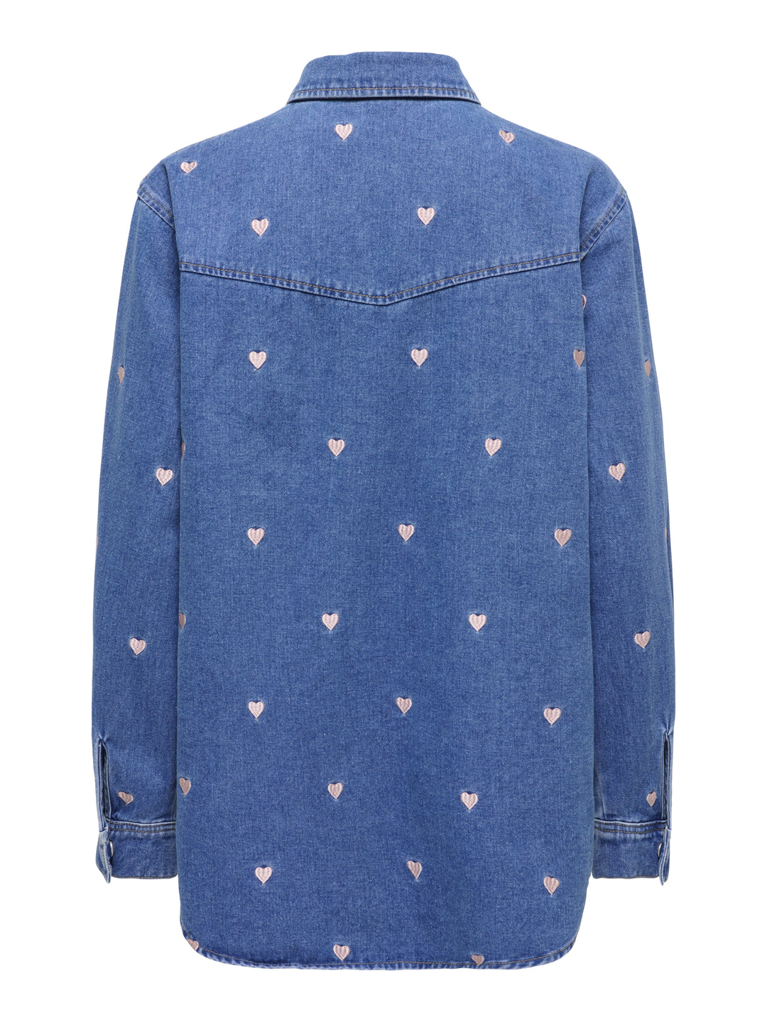 ONLVERA LS HEART DNM SHIRT GUA, Medium Blue Denim 179695 Bild 2