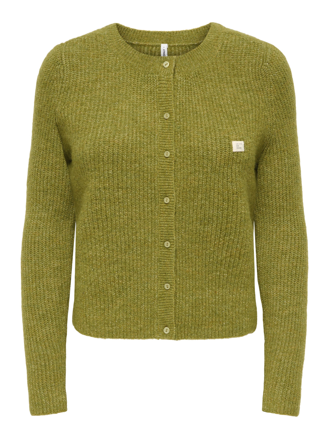 ONLVIGGA LS O-NECK BADGE CARDIGAN K, Cardamom Seed/Mel/Fmop Button 301962002 Bild 1