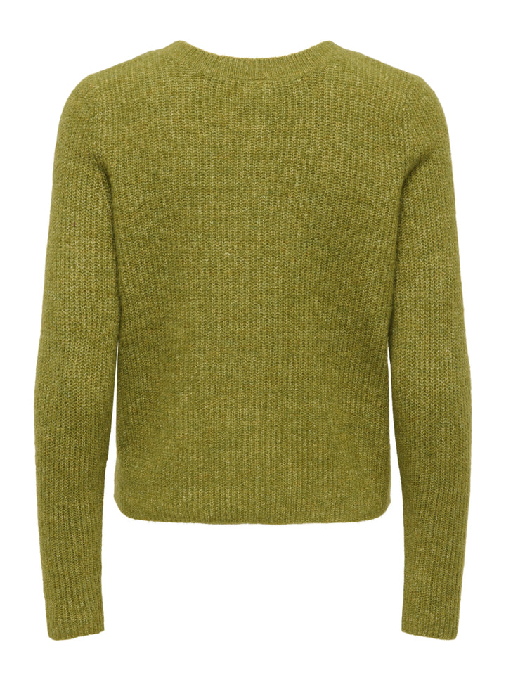 ONLVIGGA LS O-NECK BADGE CARDIGAN K, Cardamom Seed/Mel/Fmop Button 301962002 Bild 2