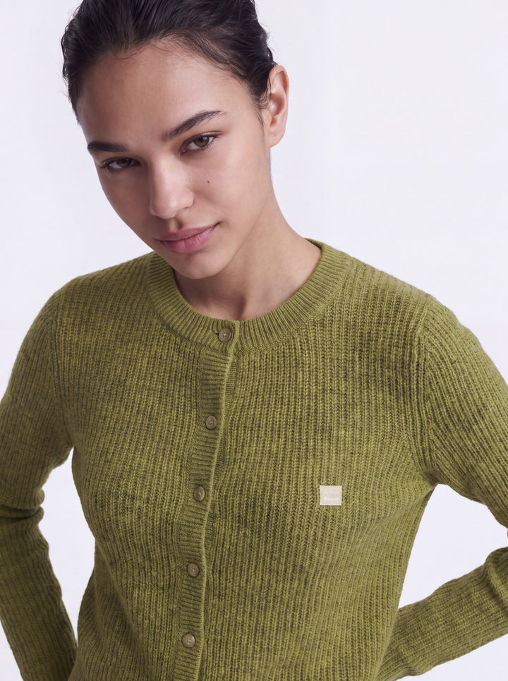 ONLVIGGA LS O-NECK BADGE CARDIGAN K, Cardamom Seed/Mel/Fmop Button 301962002 Bild 7