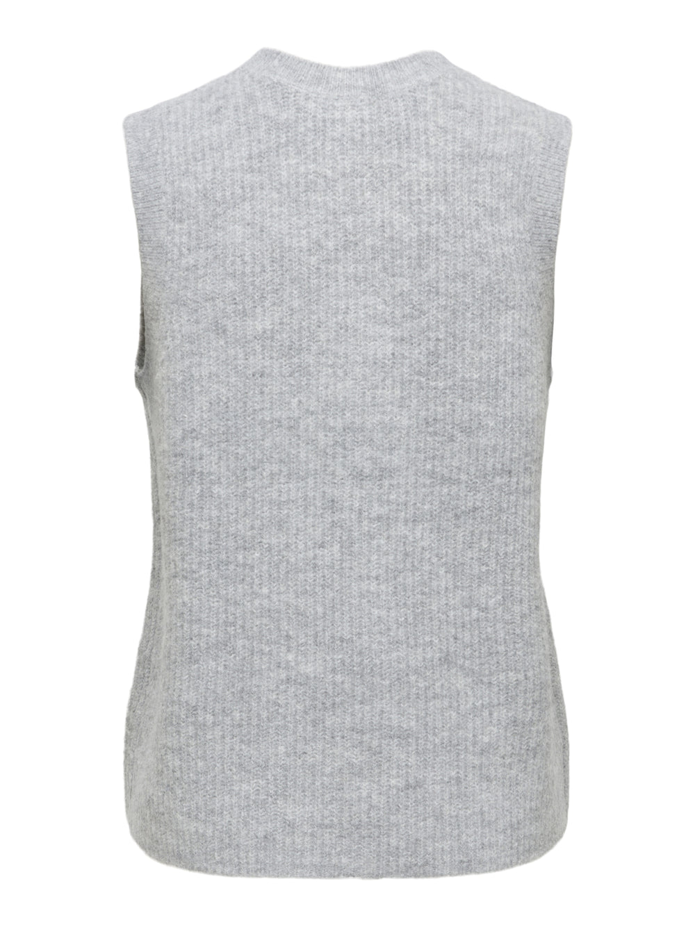 ONLVIGGA SL O-NECK BADGE BUTTON VES, Light Grey Melange/Fmop Button 179073001 Bild 2