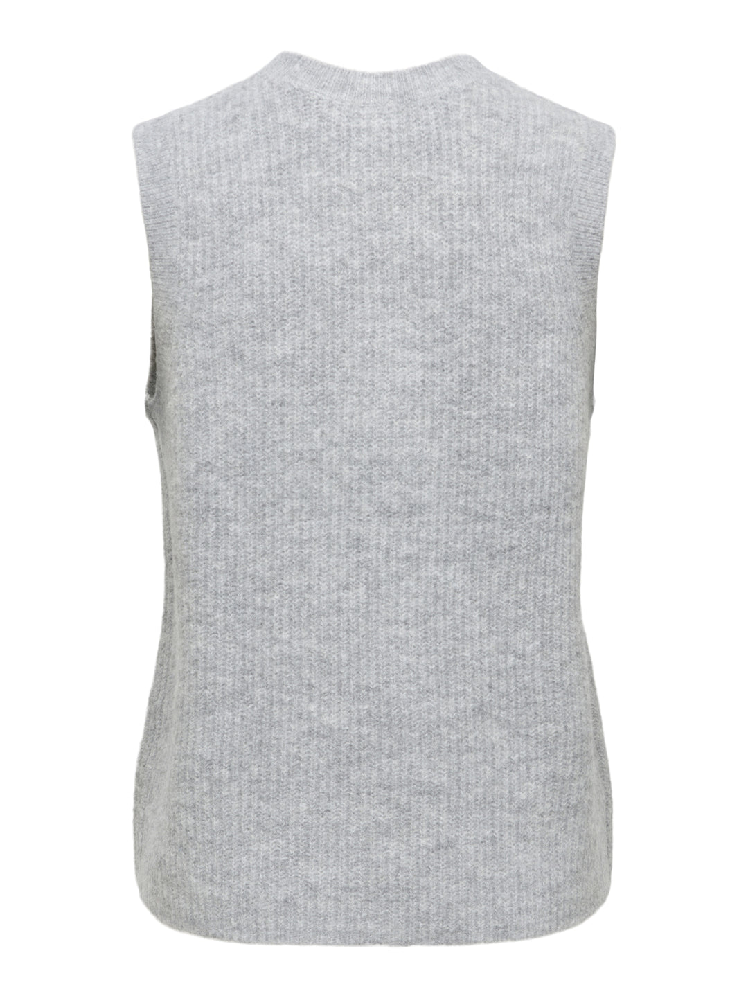 ONLVIGGA SL O-NECK BADGE BUTTON VES, Light Grey Melange/Fmop Button 179073001 Bild 2