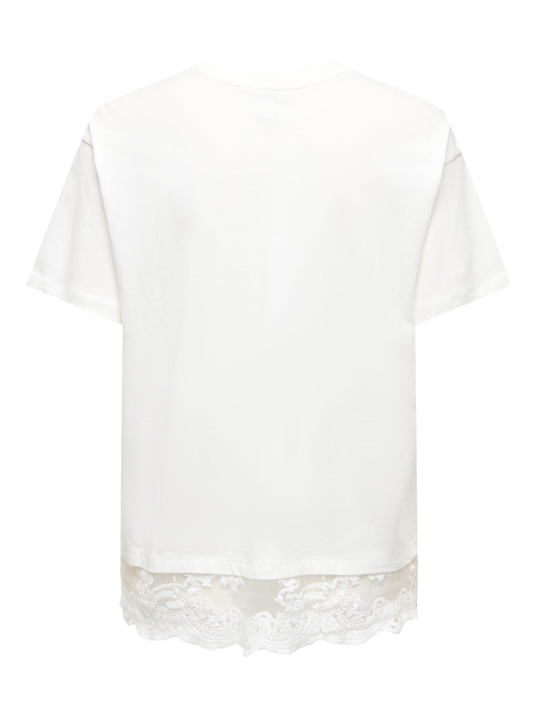 ONLVIVVI S/S LACE BOTTOM TOP JRS NO, Cloud Dancer/Cloud dancer lace 177922002 Bild 3