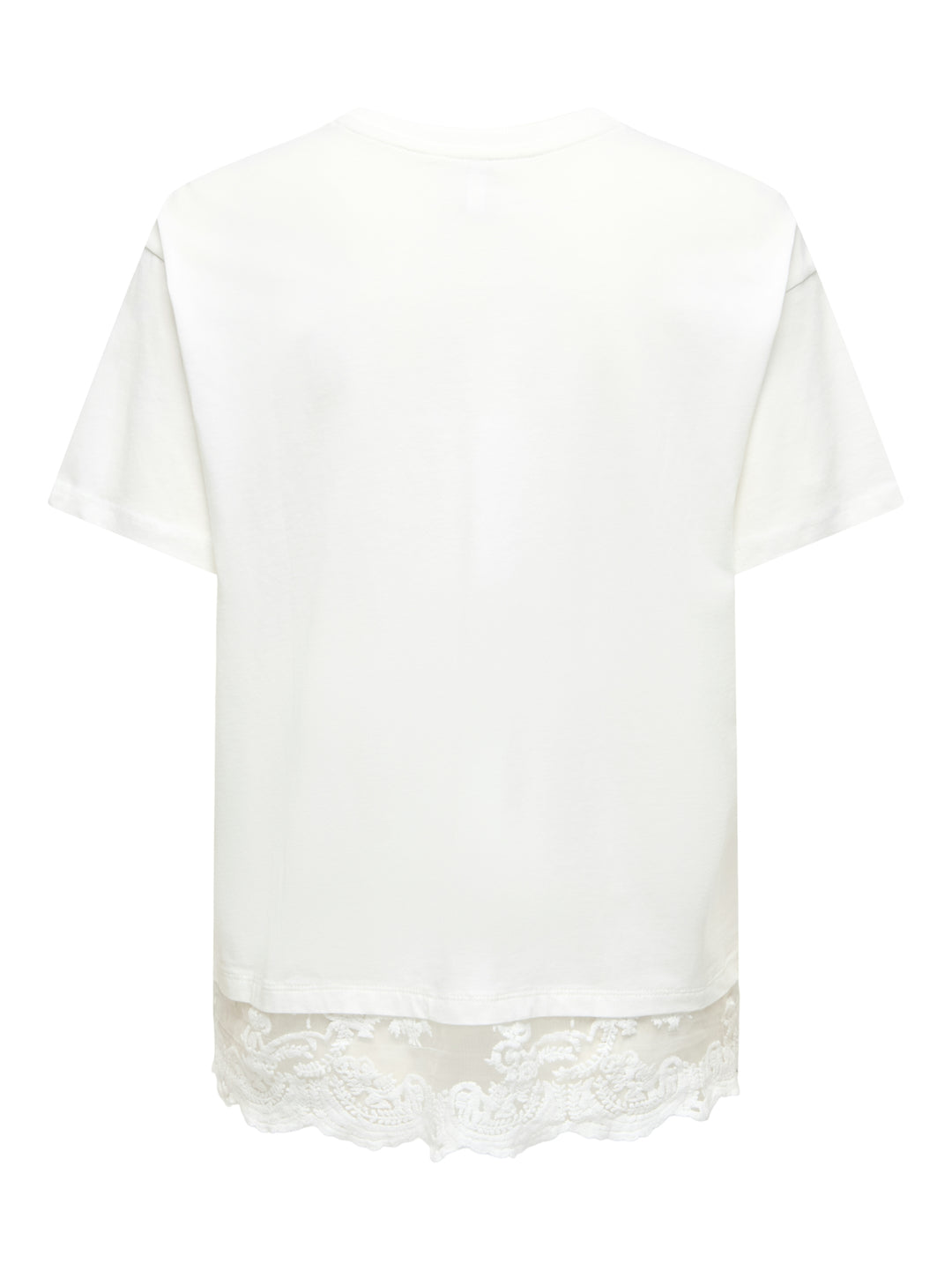 ONLVIVVI S/S LACE BOTTOM TOP JRS NO, Cloud Dancer/Cloud dancer lace 177922002 Bild 3