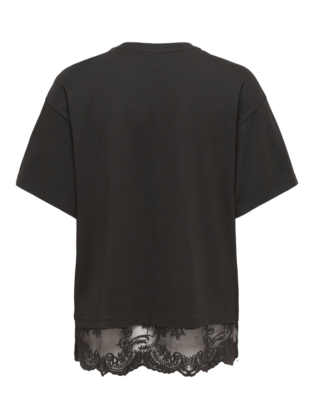 ONLVIVVI S/S LACE BOTTOM TOP JRS NO, Chocolate Torte/Chokolate torte lac 244915003 Bild 3