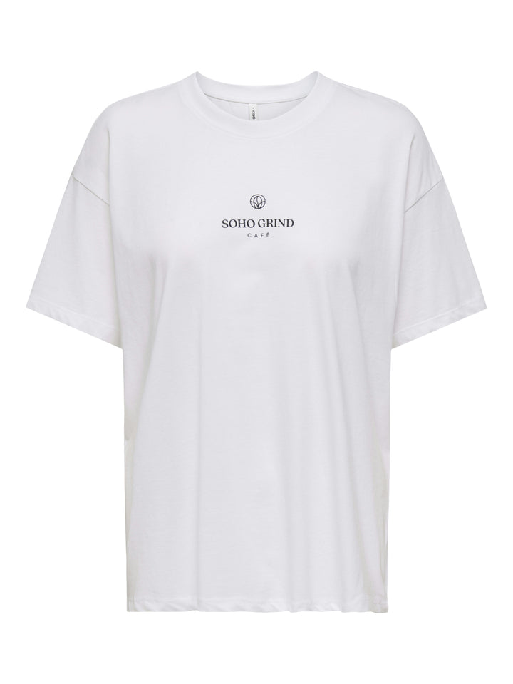 ONLVIVVI S/S LOVELY TOP JRS, Bright White/Espresso exotic roots 190858099 Bild 1