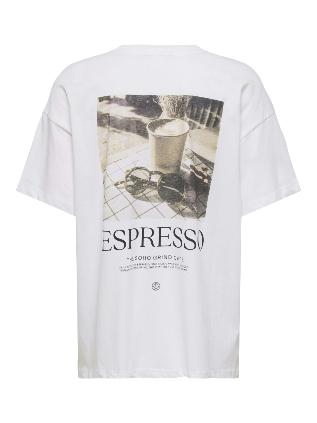 ONLVIVVI S/S LOVELY TOP JRS, Bright White/Espresso exotic roots 190858099 Bild 2