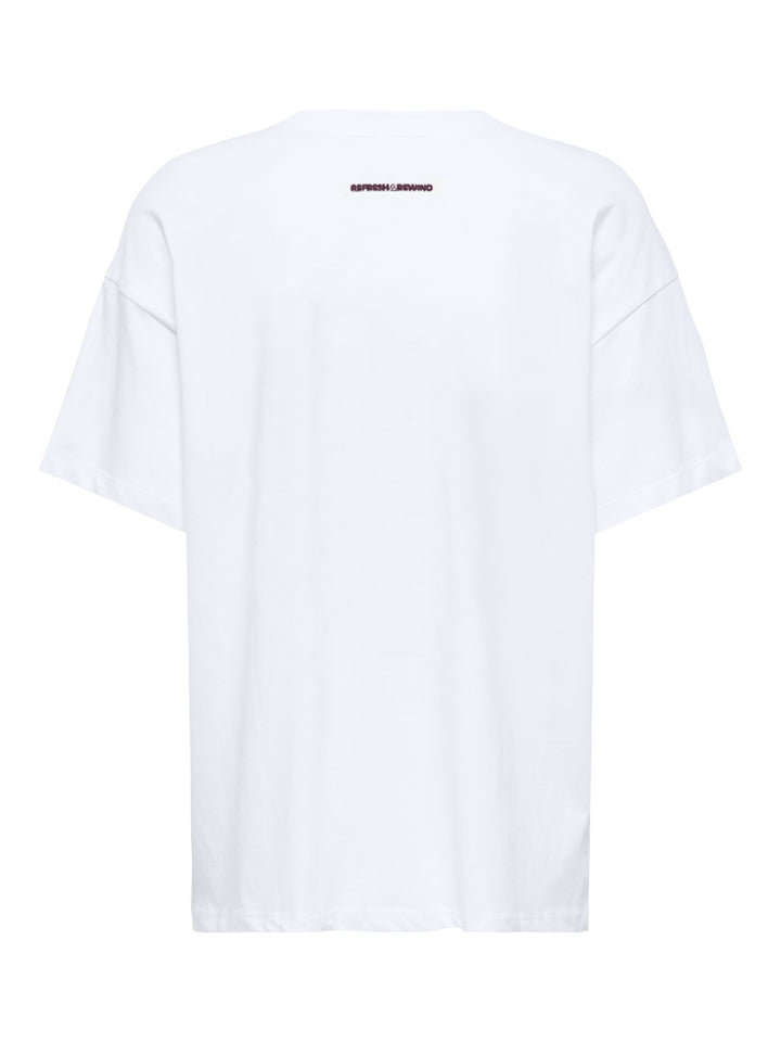 ONLVIVVI S/S LOVELY TOP JRS, Bright White/Refresh 190858114 Bild 2