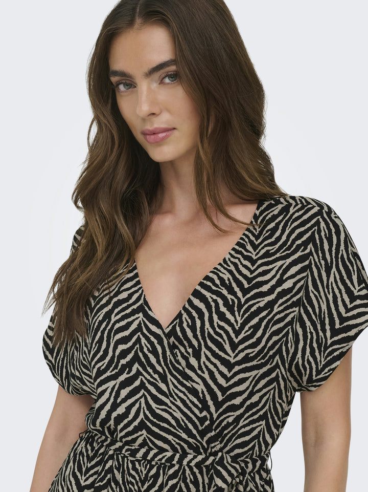 ONLZILLA ADELE SS LONG DRESS NOOS W, Black/KATTY ANIMAL 177911006 Bild 3