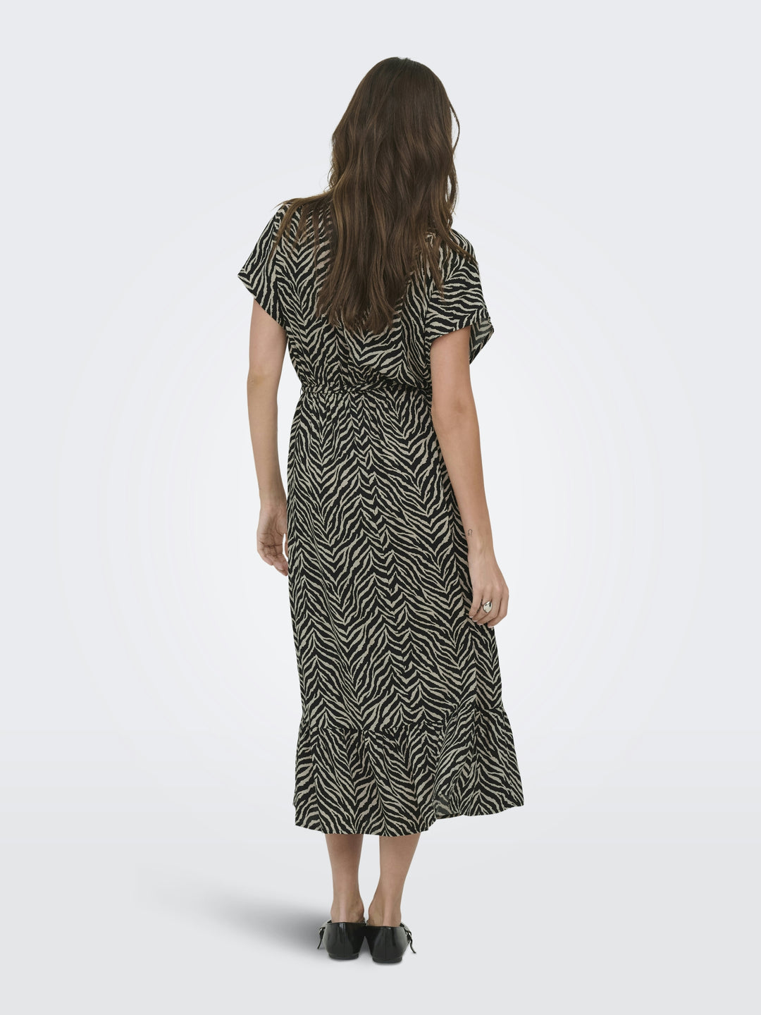 ONLZILLA ADELE SS LONG DRESS NOOS W, Black/KATTY ANIMAL 177911006 Bild 5