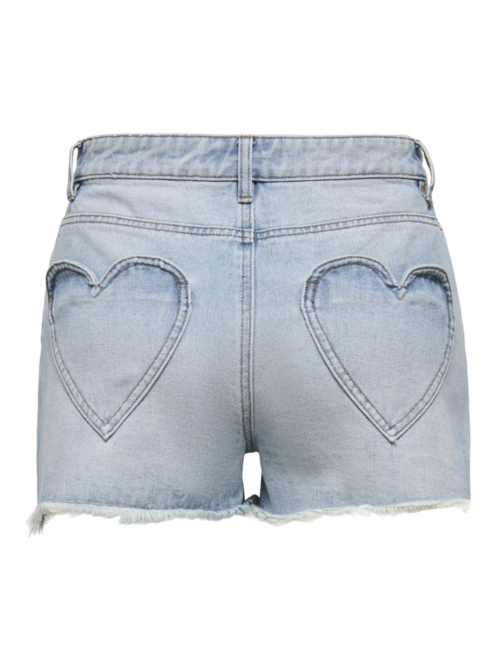 ONLZUMA HEART POCKET DNM SHORTS GUA, Light Blue Denim 177934 Bild 2