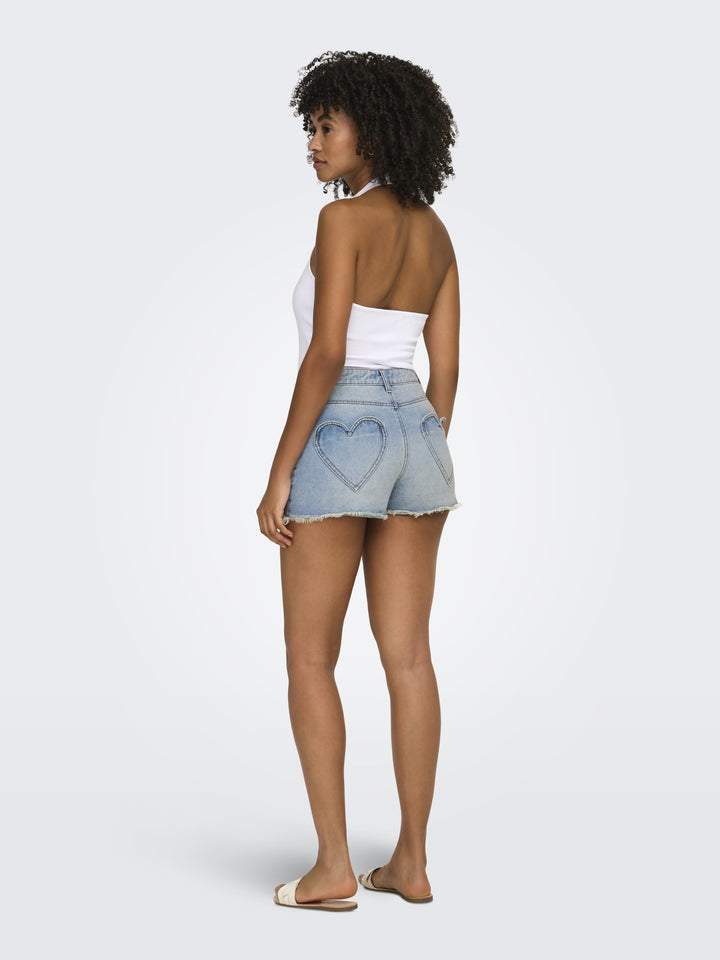 ONLZUMA HEART POCKET DNM SHORTS GUA, Light Blue Denim 177934 Bild 5