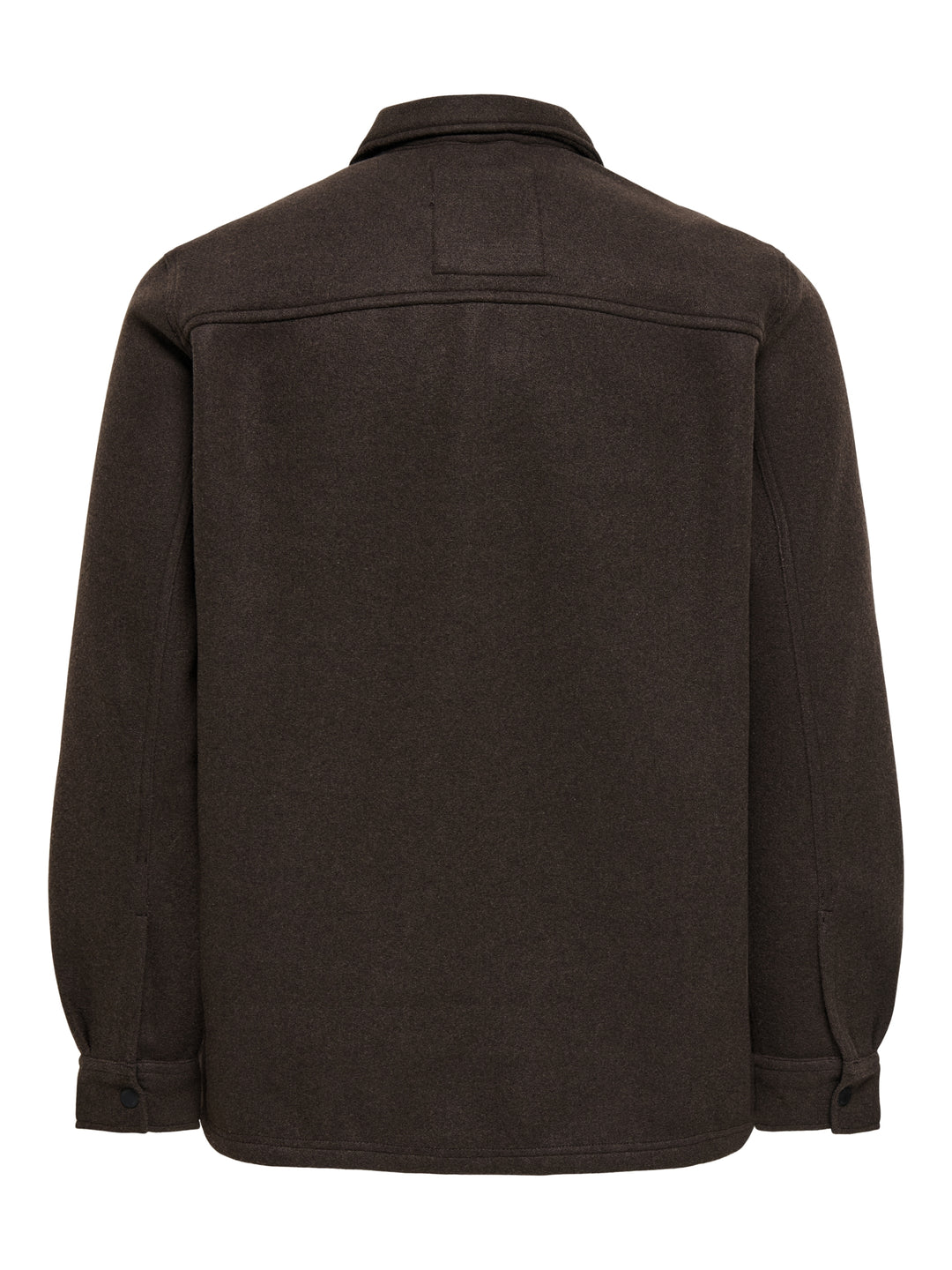ONSASH OVR WOOLEN LOOK PKT LS SHIRT, Demitasse/MELANGE 227241001 Bild 2