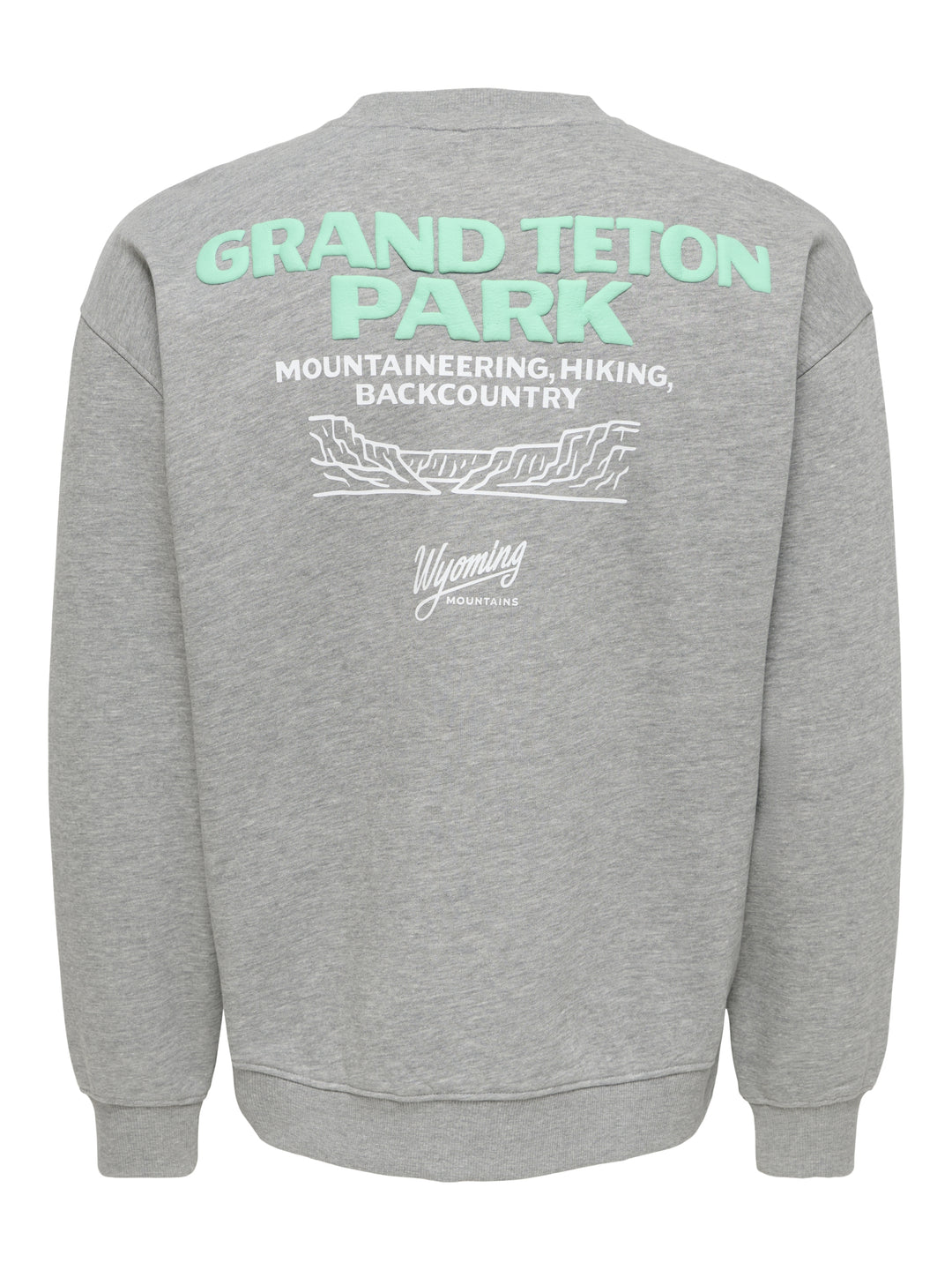 ONSBEJMO MORITS RLX LS CREW NECK, Dark Grey Melange/GRAND TETON 187192002 Bild 2