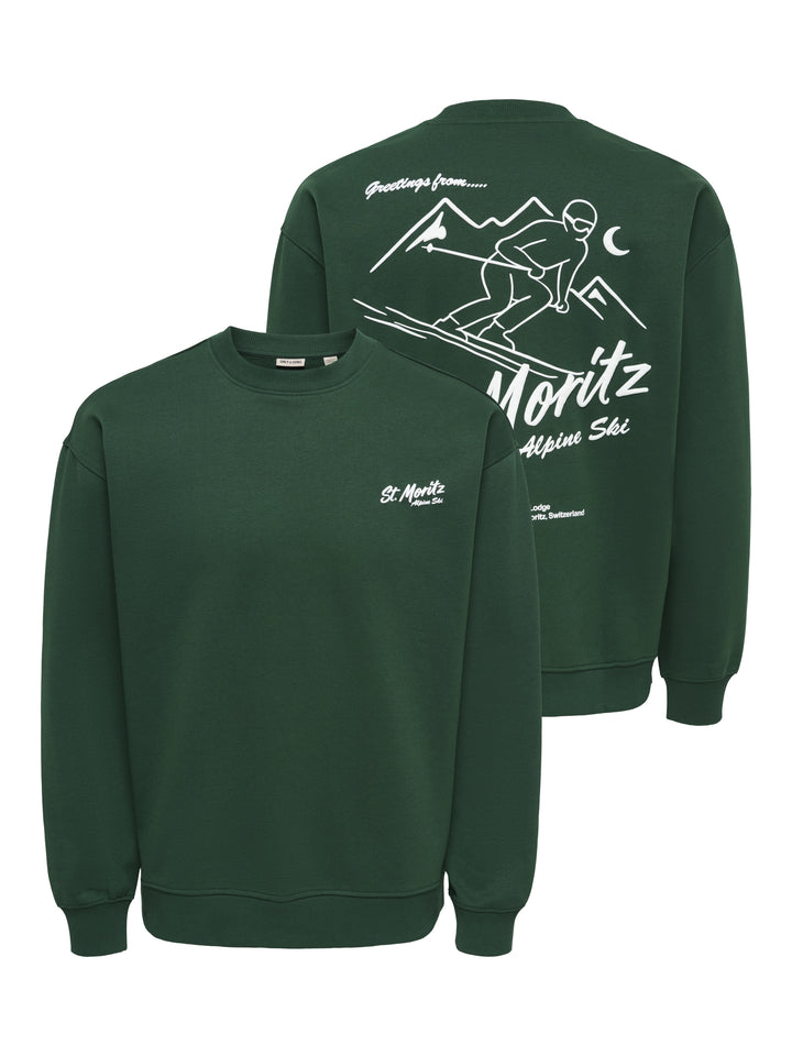 ONSBEJMO MORITS RLX LS CREW NECK, Pine Grove/ST.MORITZ 206190001 Bild 4