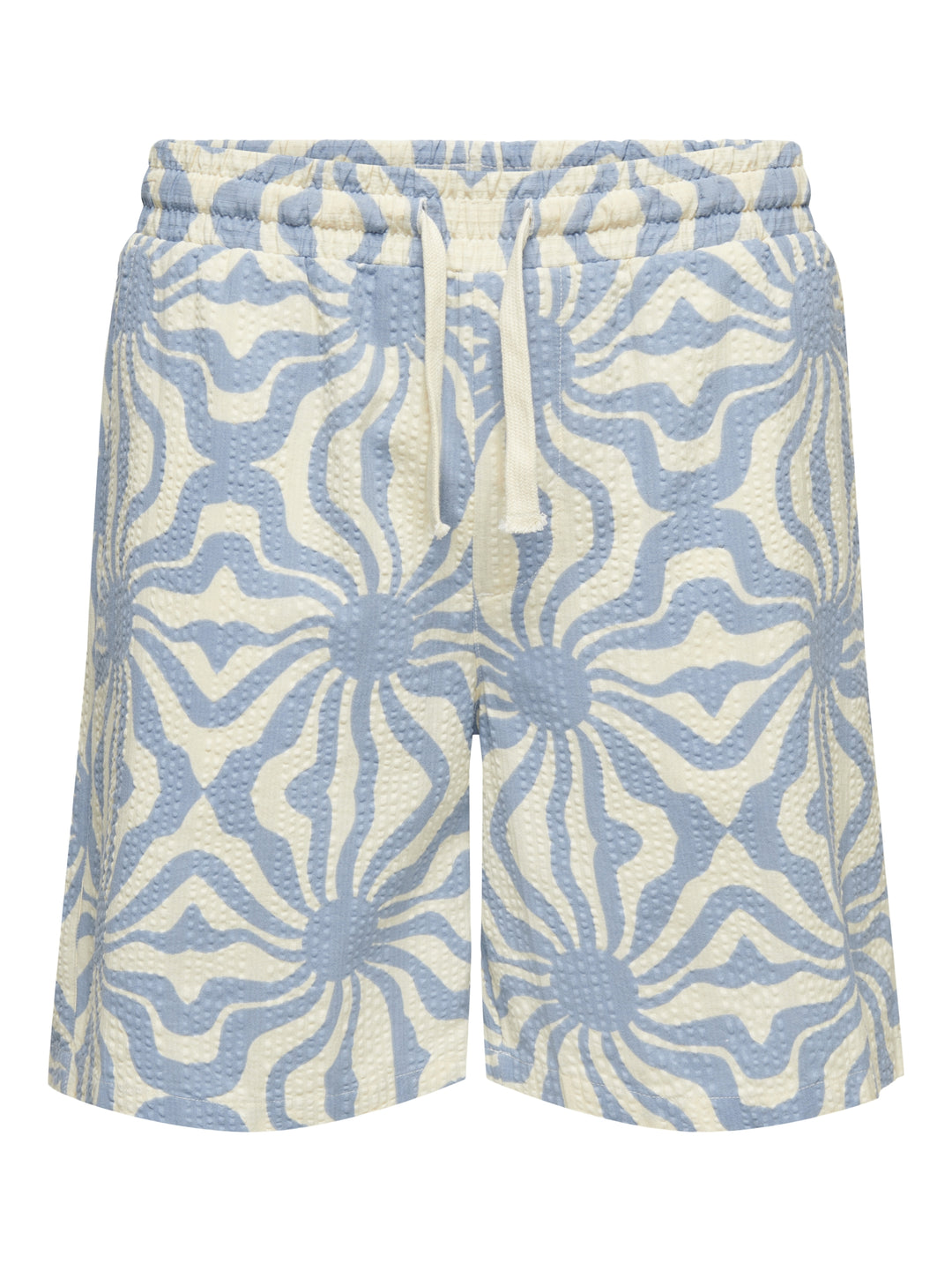 ONSCRUZ SEERSUCKER JOGGER SHORTS VD, Dusty Blue/Antique White 216641001 Bild 1