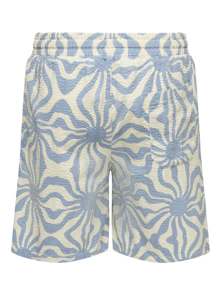 ONSCRUZ SEERSUCKER JOGGER SHORTS VD, Dusty Blue/Antique White 216641001 Bild 2