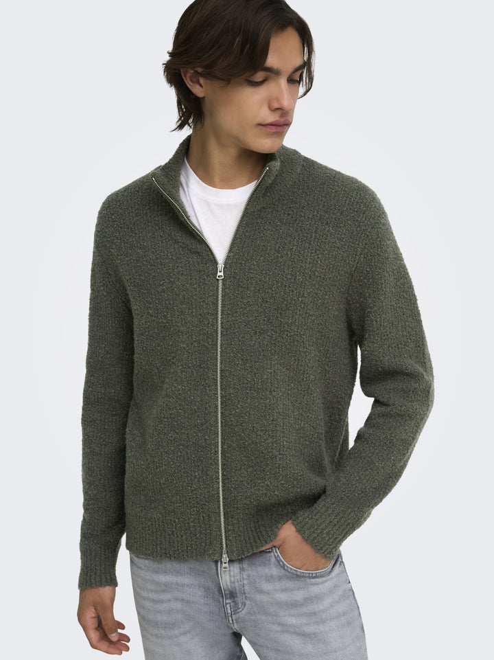 ONSDALE RLX LS CARDIGAN KNIT, Beluga 300541 Bild 3